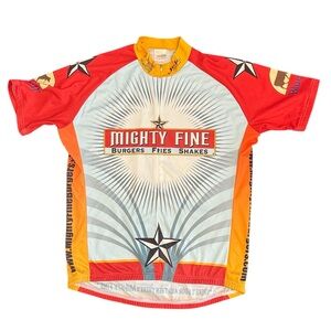 JEK SPORTS  CYCLING JERSEY KEEP AUSTIN MIGHTY FINE TEXAS ADULT XLARGE BIKE SPORT